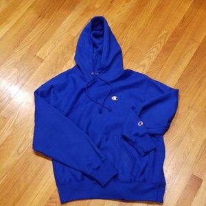 Champion Royal Blue Hoodie Sweatshirt